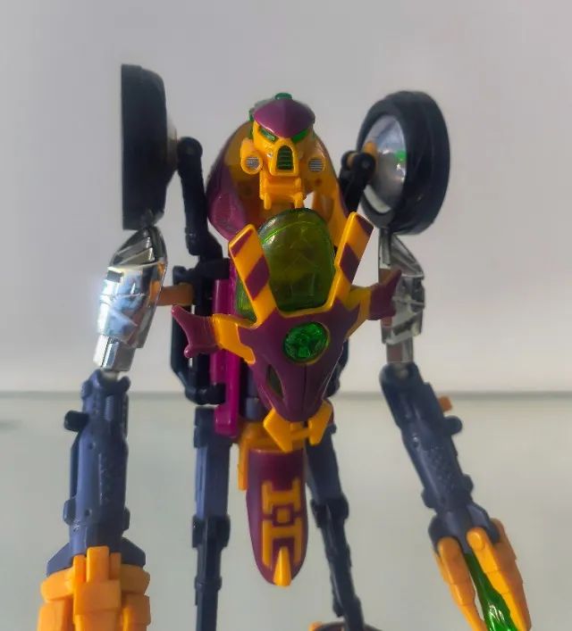 Figure Transformers Beast Machines Thrust Deluxe completo com card e manual, Hasbro - Foto 5