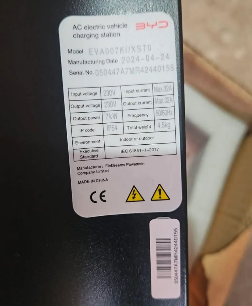 Carregador original Byd semi novo - Foto 3
