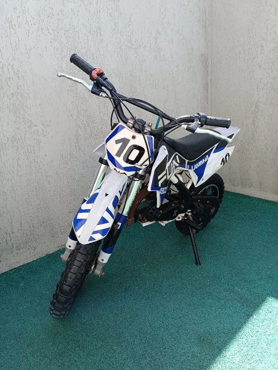 Mini Moto Cross com Equipamentos 