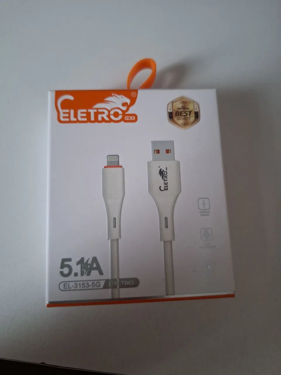 Cabo Lightning para iPhone 1m 5.1A - Novo na Caixa