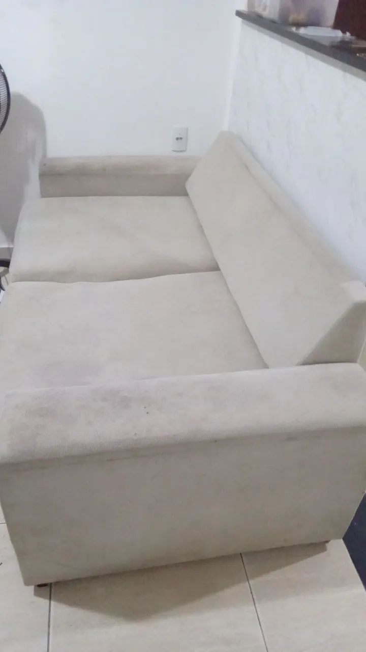 Sofá retrátil 3 lugares usado. - Foto 3