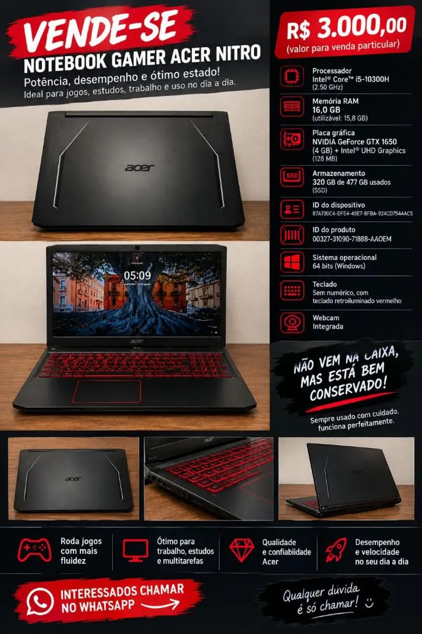 Notebook Acer Nitro  - Foto 3