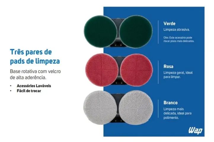 LIMPADORA E POLIDORA DE PISO MARCA WAP - EXCELENTE  - Foto 2