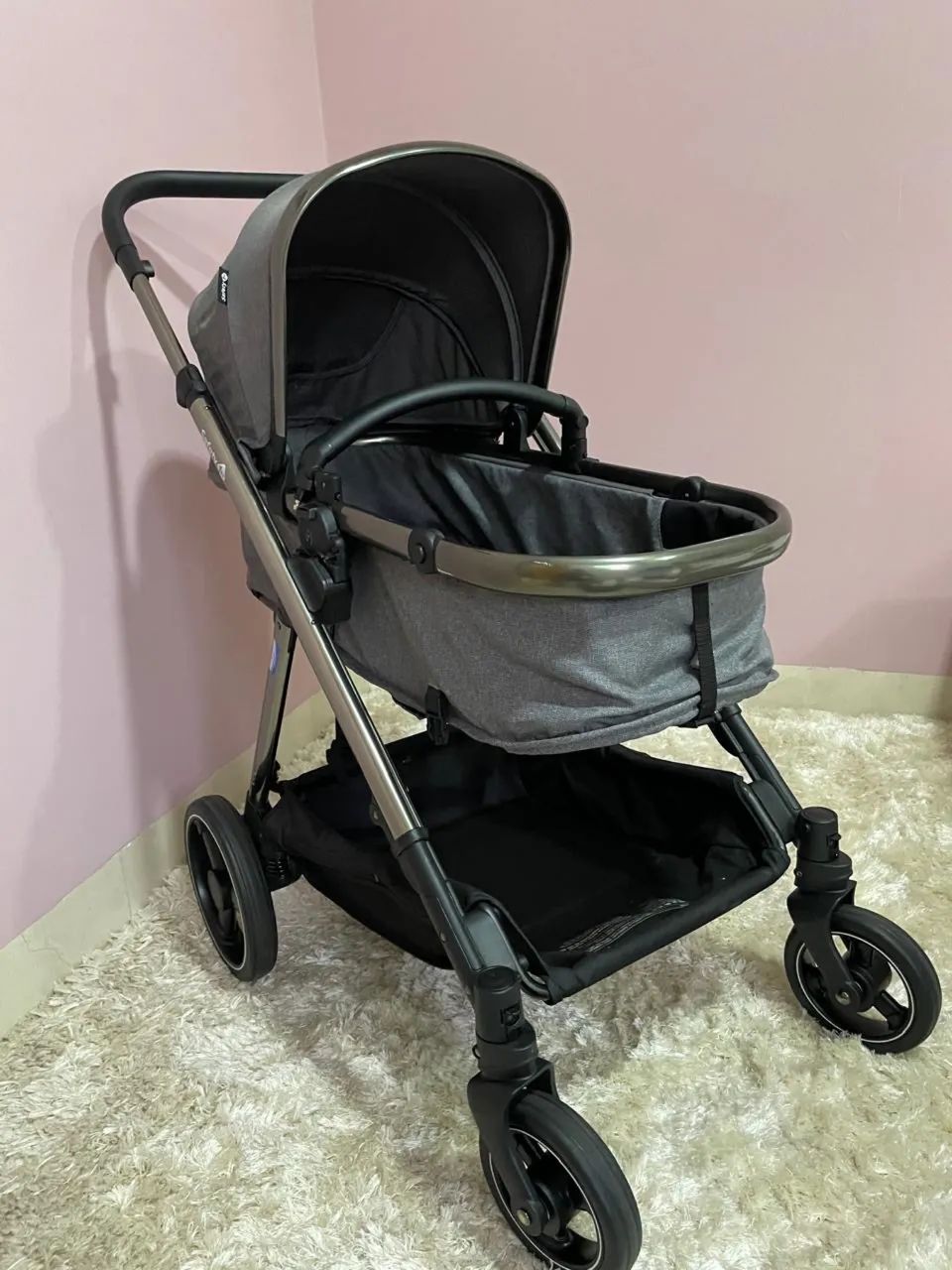 Carrinho, base isofix  e bebê conforto  - Foto 5