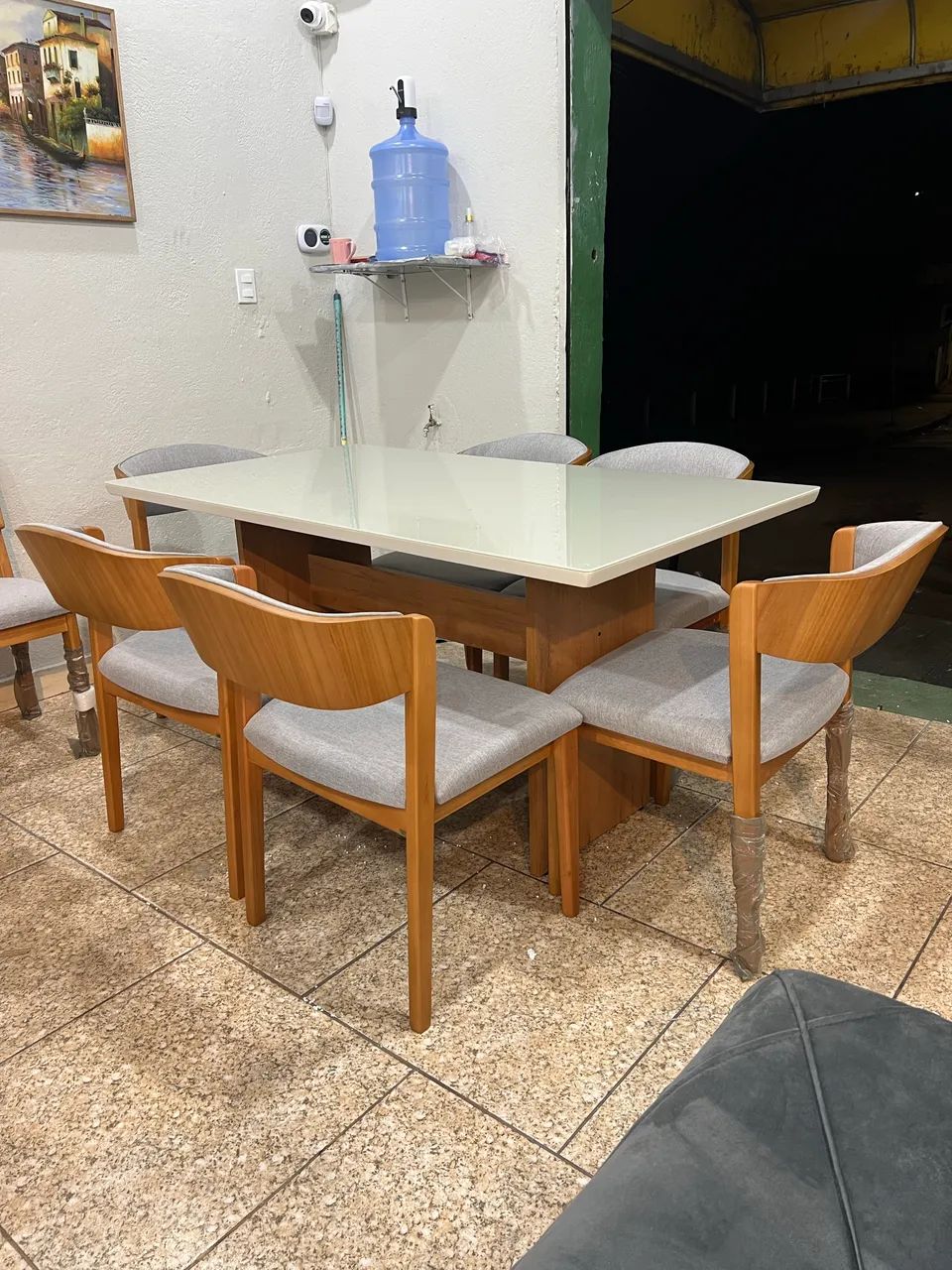 Mesa laqueada off white 1,60 x0,90