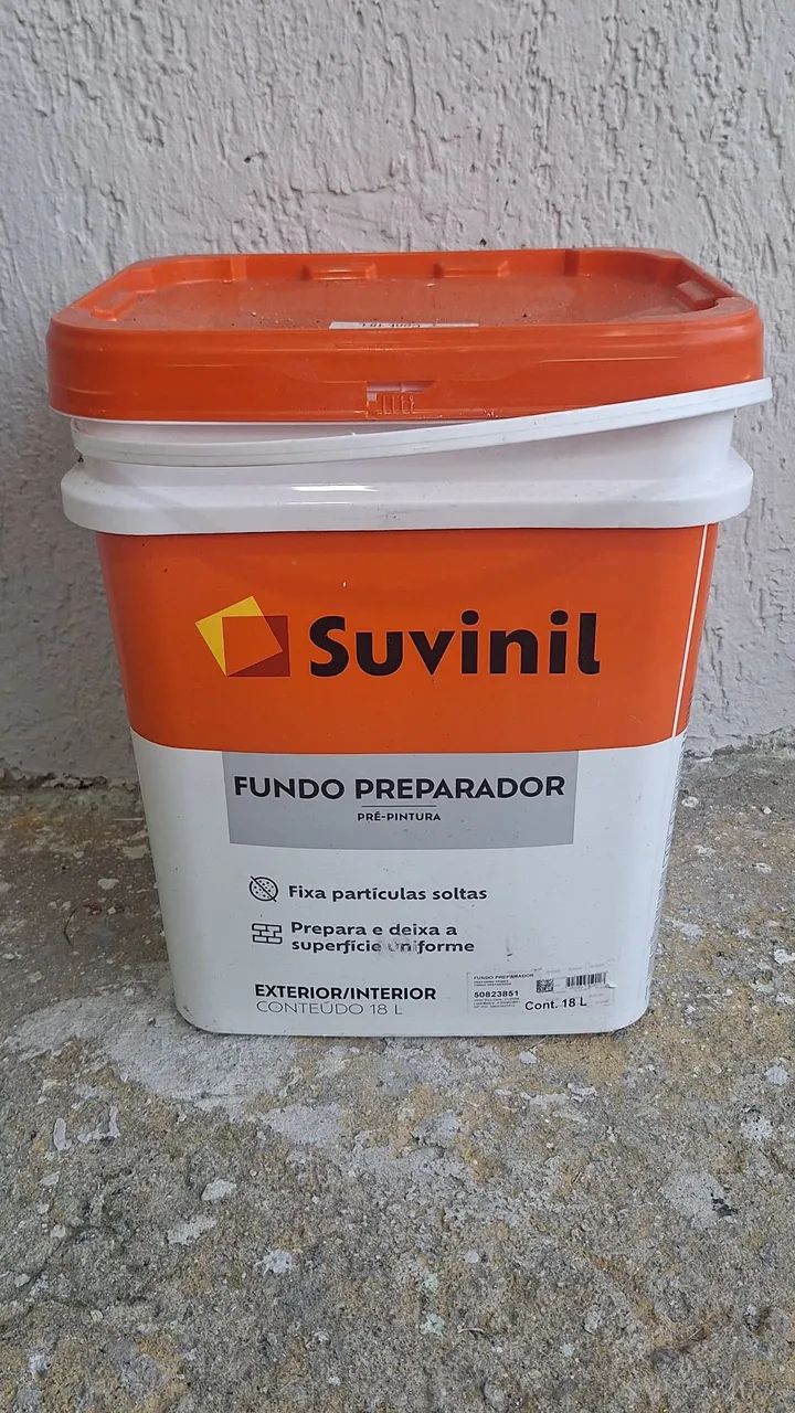 ? FUNDO PREPARADOR SUVINIL - 18L ?<br>Pré-pintura para interior e exterior
