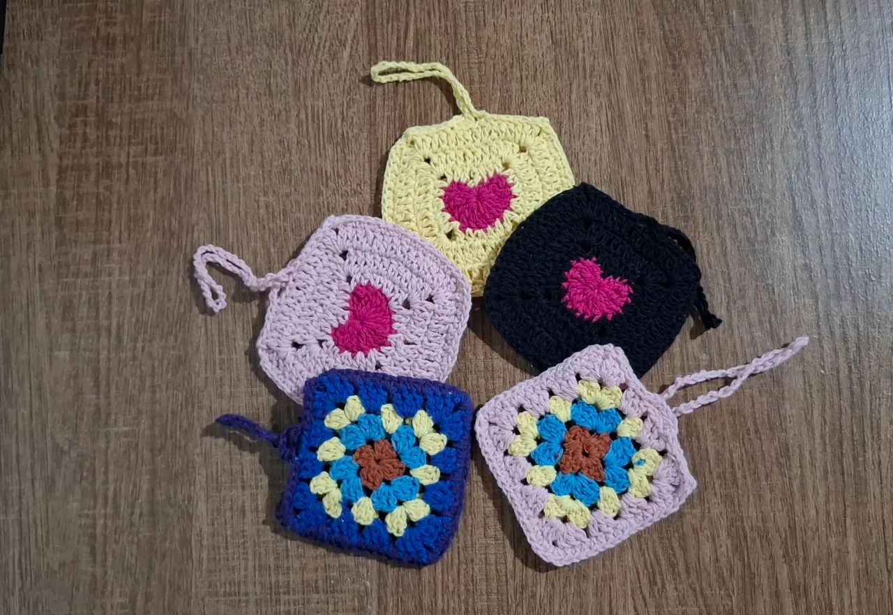 Porta fones croche