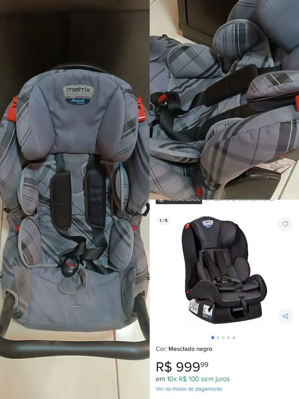 Cadeira automotiva Burigotto 
