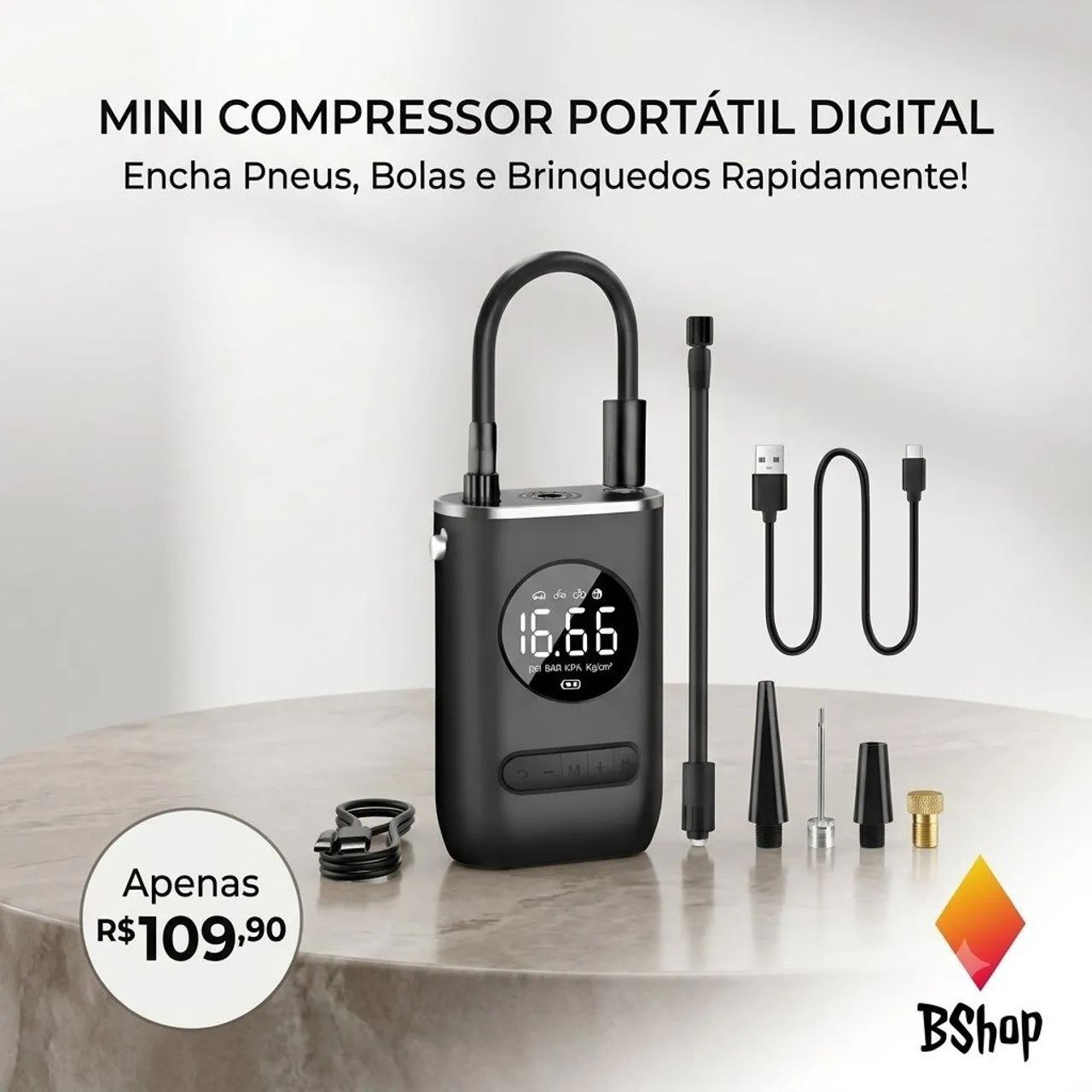Mini compressor de ar 