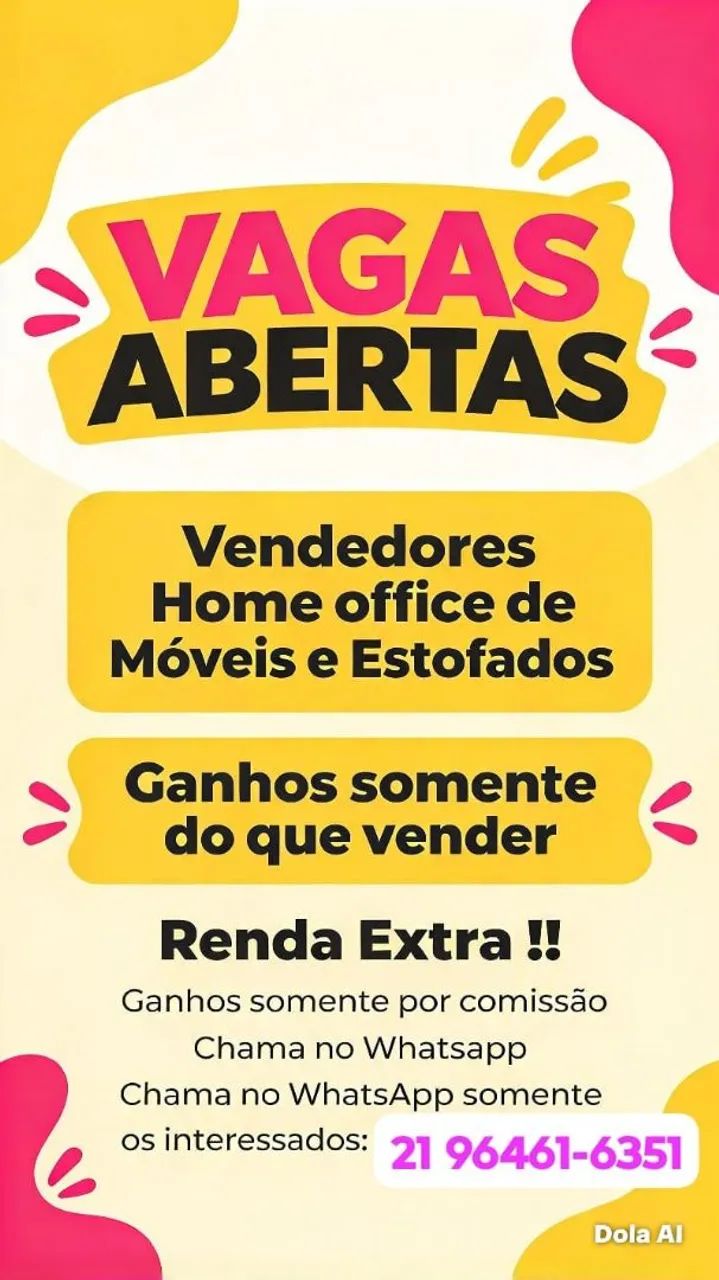 Vendedores home office - Não e CLT