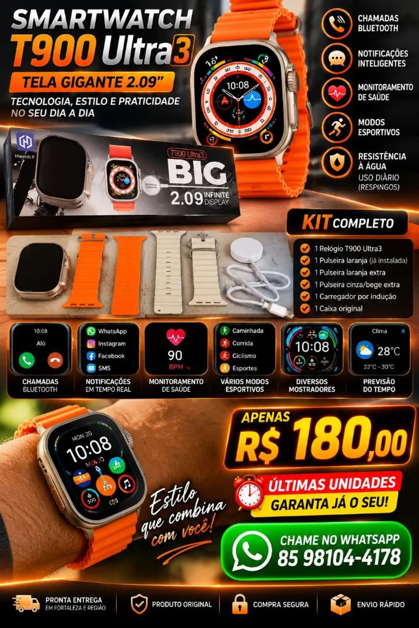 SMARTWATCH T900 ULTRA3