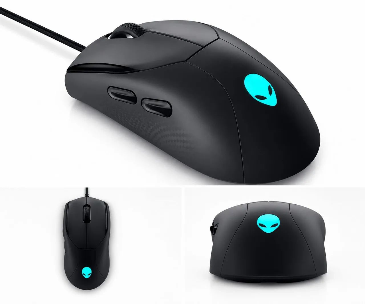 Mouse Gamer Alienware AW320M RGB com Fio 19.000 DPI 6 Botões Programáveis - Novo/Lacrado