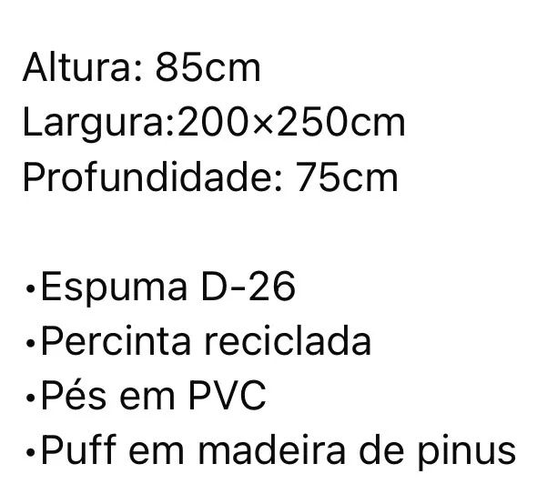 Sofá de canto e Puff - Foto 3