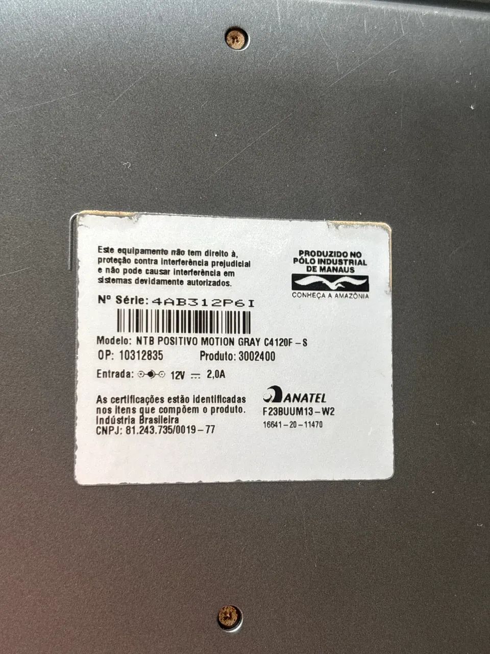 Notebook Positivo Motion Gray C4120F-S - SSD 120GB / 4GB RAM (Funcionando 100%) - Foto 5
