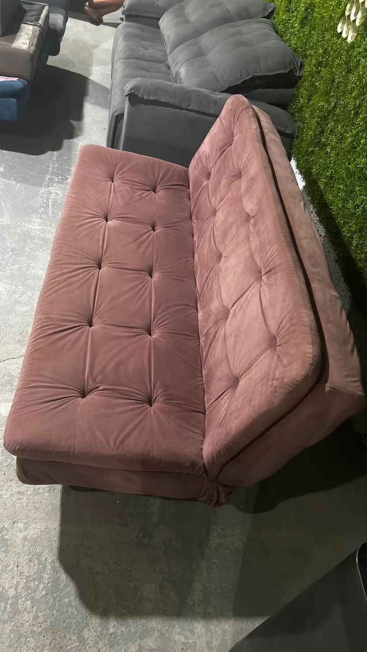 Sofá cama 3 posições Rosê 