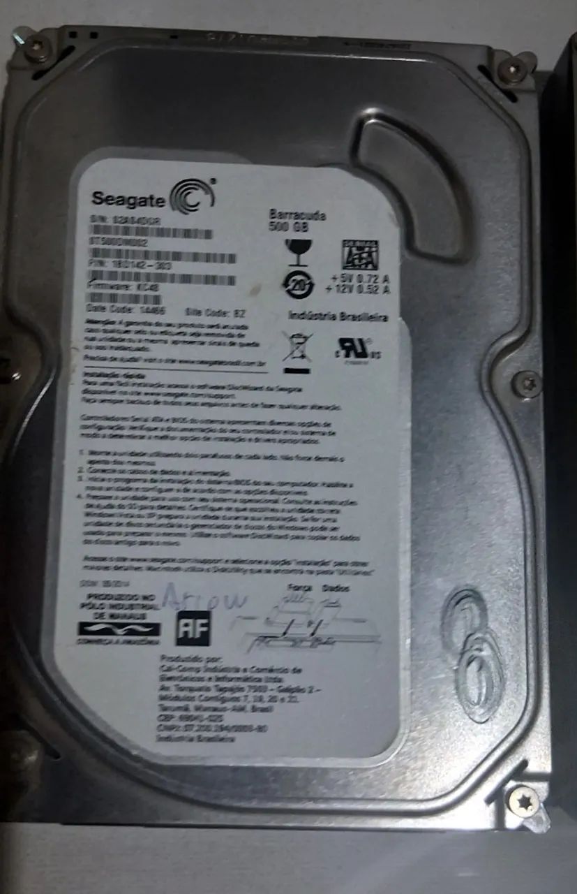 03 hds de 500 gigas sata 3.5 para pc - Foto 5