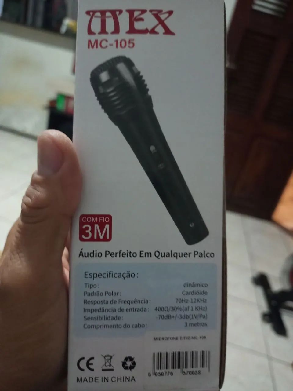 Microfone COM FIO NOVO  - Foto 3