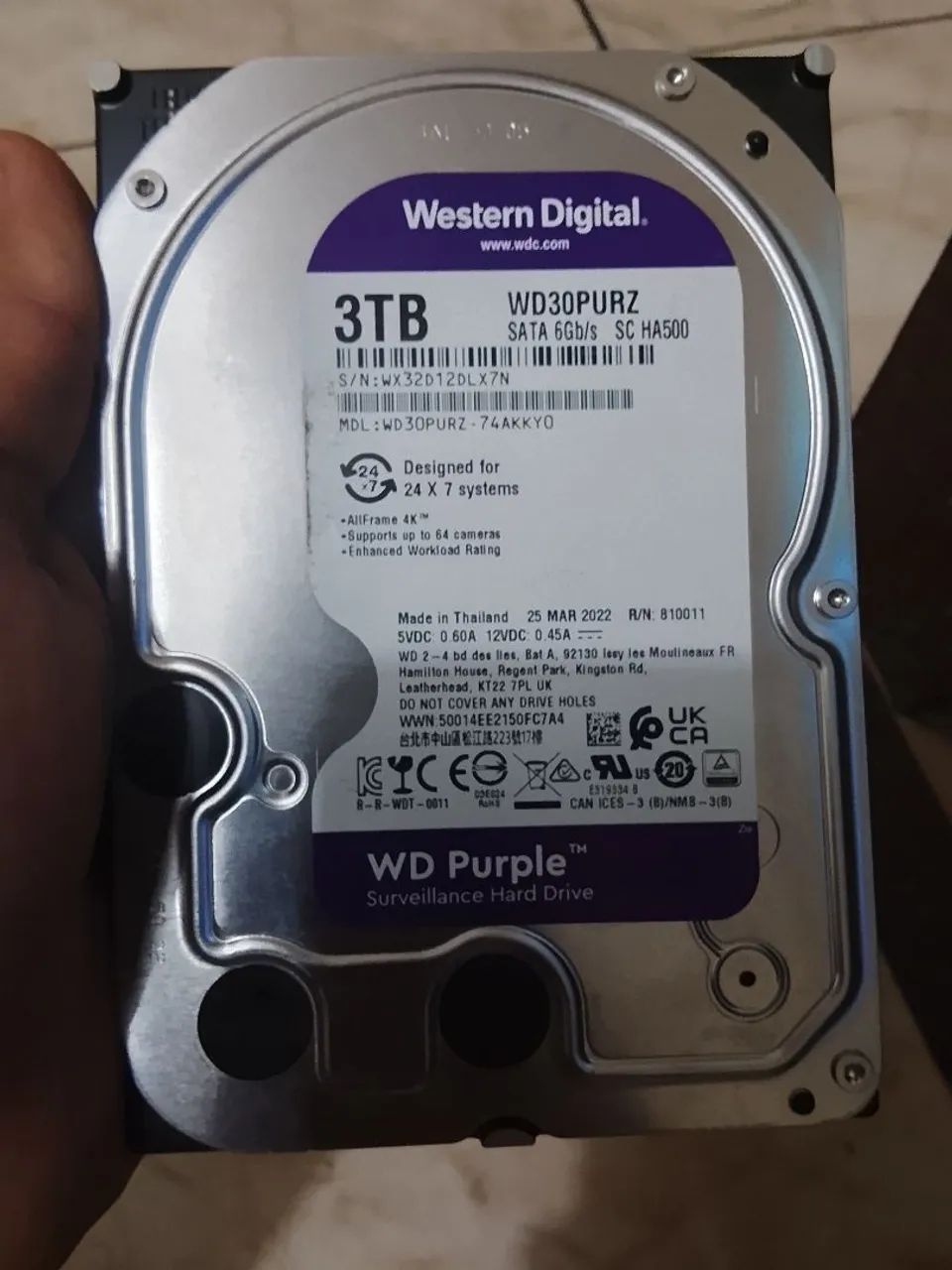 HD 3 TB PURPLEE  - Foto 2