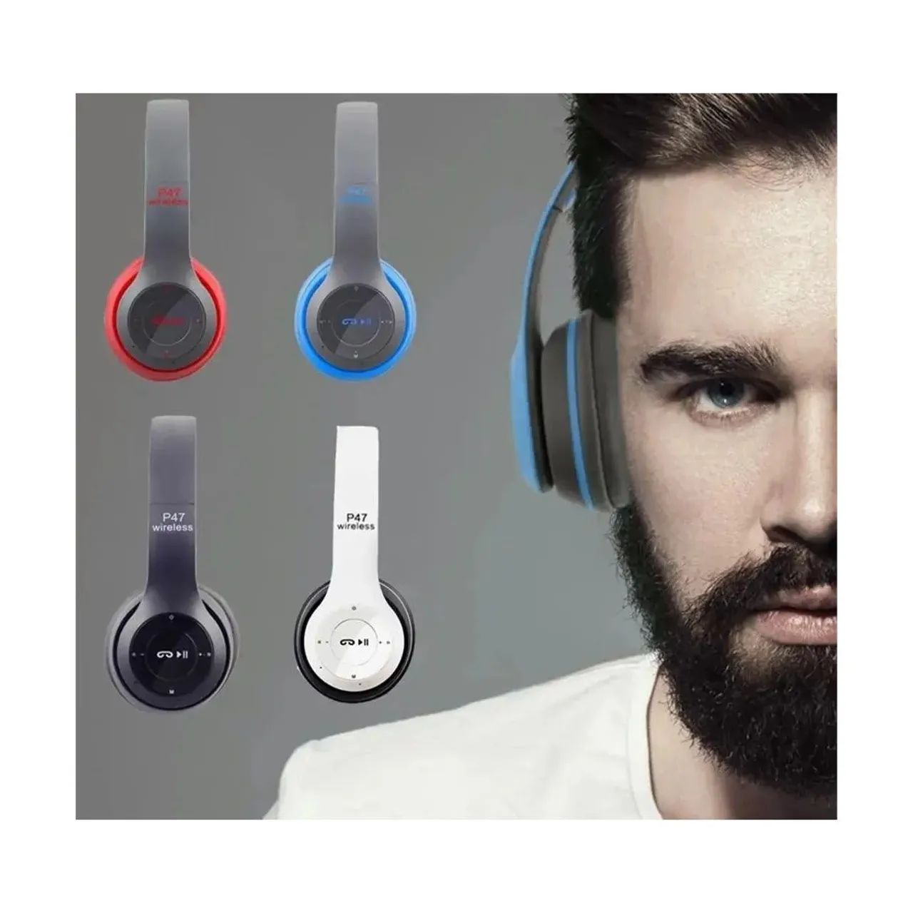 FONE DE OUVIDO BLUETOOTH P47 - Foto 3