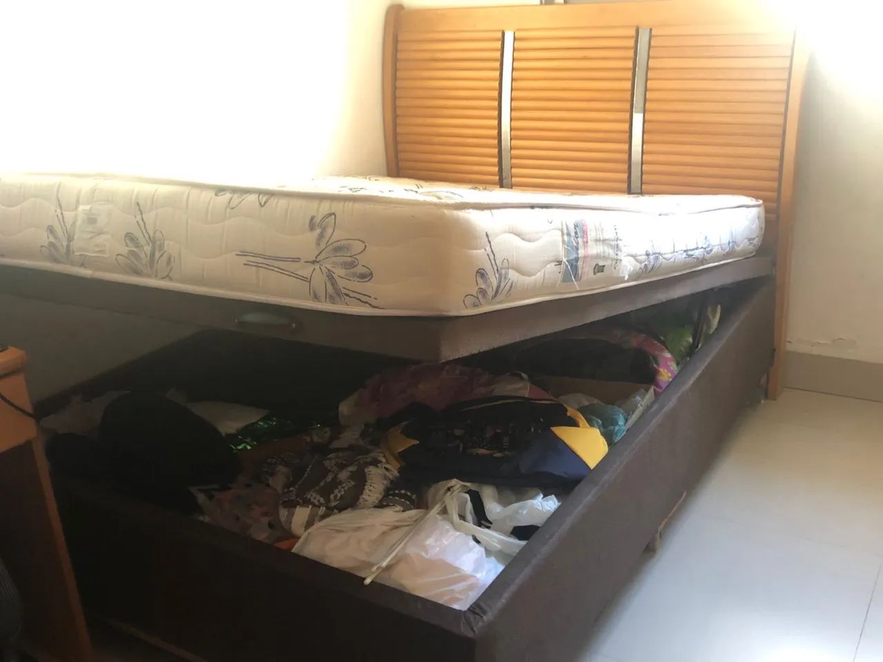 CAMA BOX COM CABECEIRA E COLCHÃO  - Foto 4