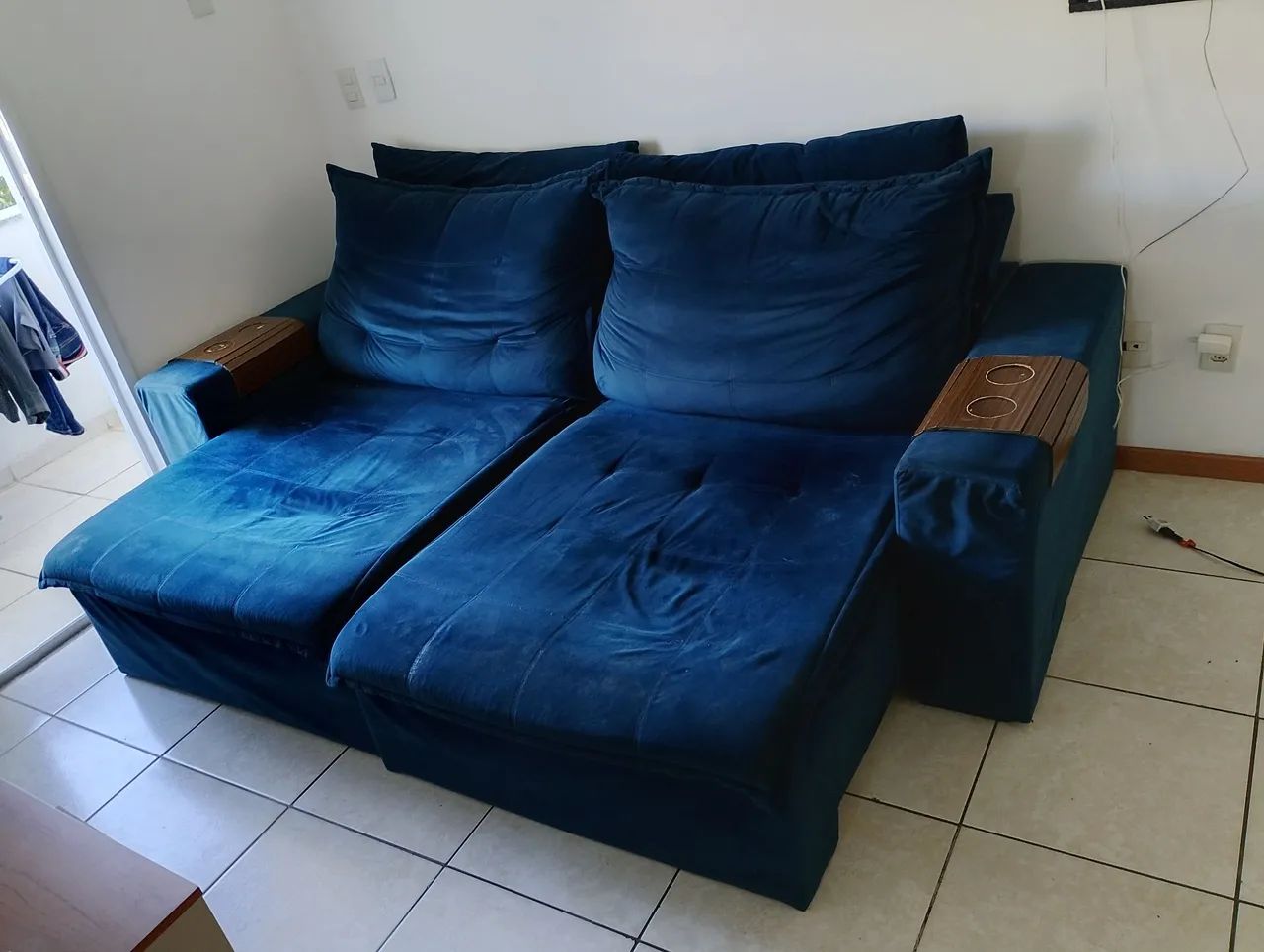 Sofar Azul Marinho - Foto 4