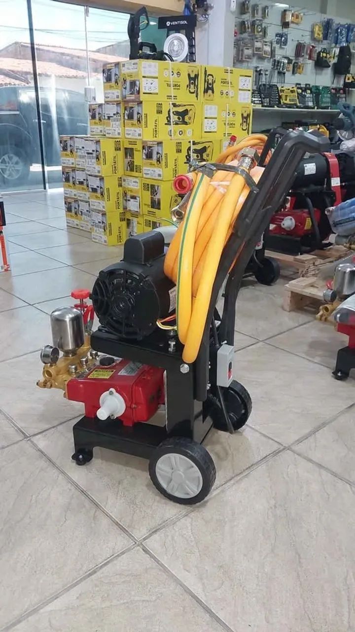Lavadora Lava jato Motor 1.5hp c/ 10m de Mangueira Eletroplas - Foto 4