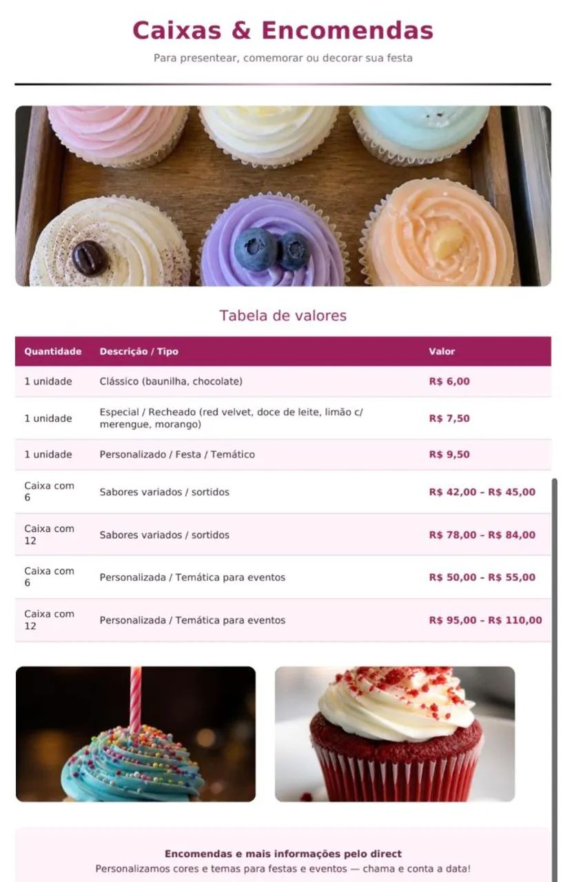 Cupcake para festa e eventos  - Foto 2