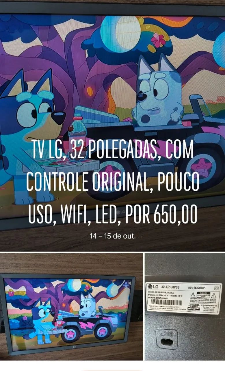 TV LG 32 POLEGADAS SEMI NOVA