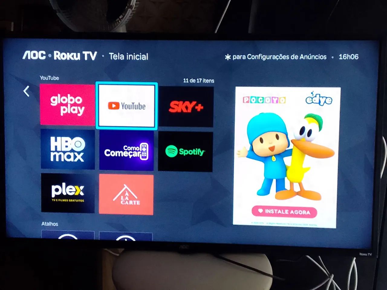 TV SMART AOC Roku 39 polegadas  - Foto 5