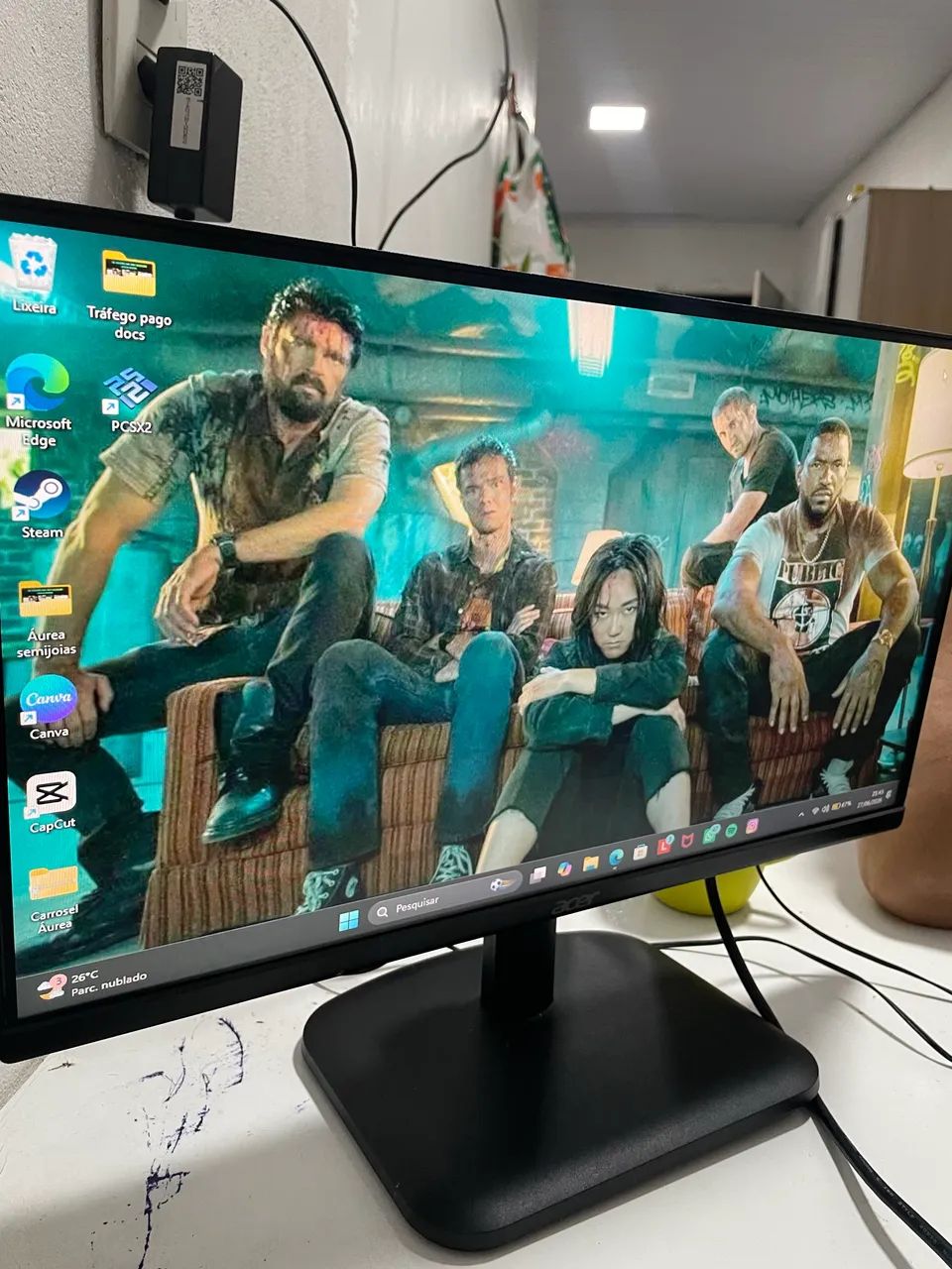 Monitor Acer/ valor negociável 