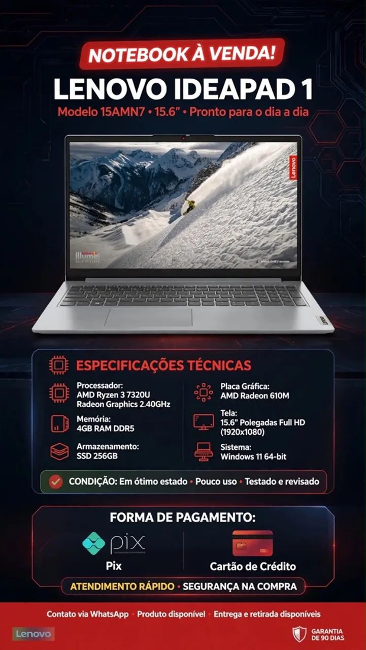 Notebook Lenovo IDEAPAD 1 