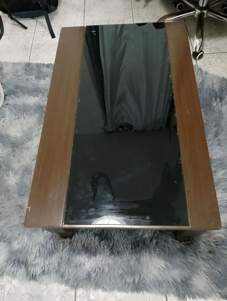 Mesa sala centro com vidro 