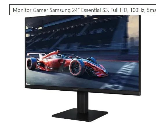 Monitor Gamer Samsung Essential S3 - 24 polegadas - Foto 4