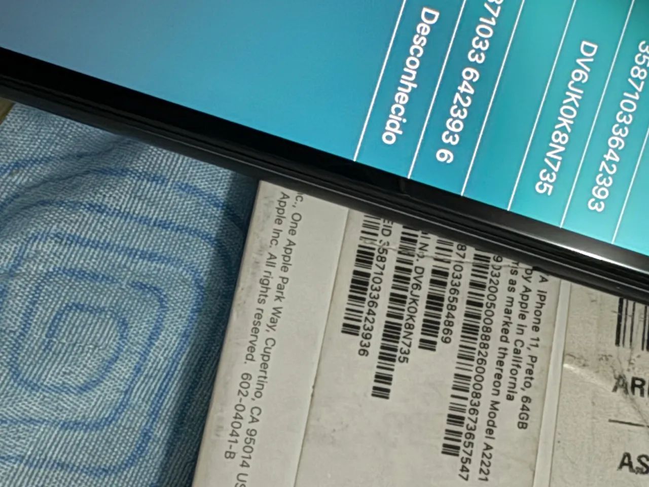 3 IPHONES 11 COM DEFEITO ICLOUD  - Foto 3