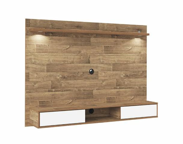 Painel para tv ate 65 Platinum cor Rustico - Foto 3
