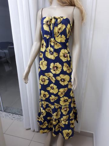 Vestido floral tomara que caia
