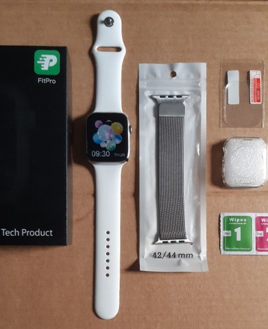 Relógio Smartwatch X7 atualizado/Põe foto na tela/C2 pulseiras, película e case +"BRINDE" - Foto 2