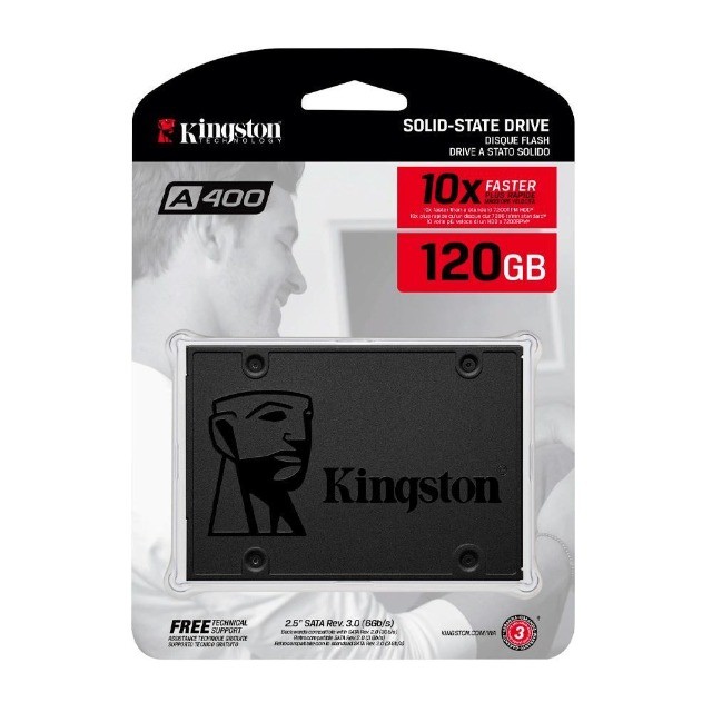 hd ssd kingston 120GB 2.5" SATA 3 - SA400S37/120G -original