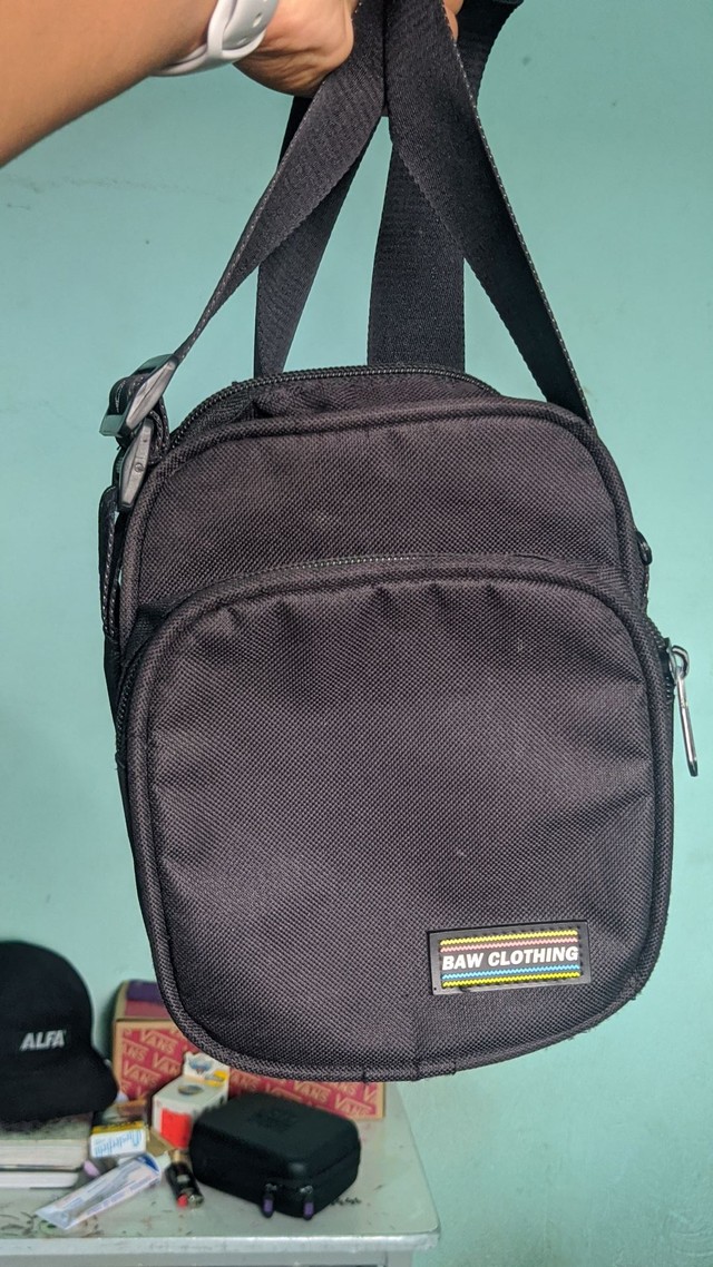 shoulder bolsa preta baw