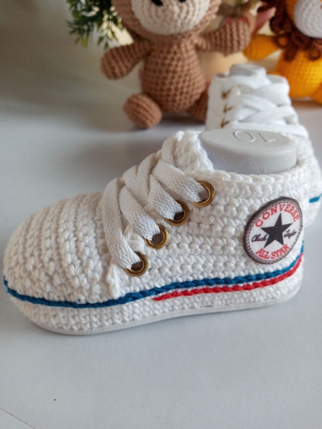 Tênis allstar bebê crochê - Artigos infantis - Nossa Senhora do Socorro  1006087947 | OLX