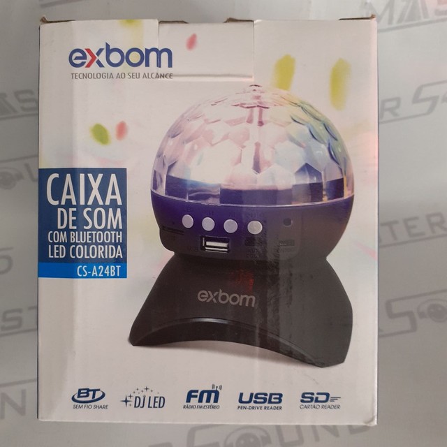 Speaker. Com Led colorido,usb,sd FM,bluetooth. Novo. 