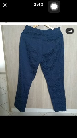 Calça chique em jacquard, GG - Foto 2