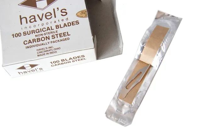 Lâminas 25 Havel's Aço Carbono (20 Unidades) Importada