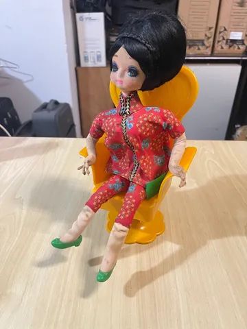 Boneca Japonesa Antiga Anos 60 - Foto 4