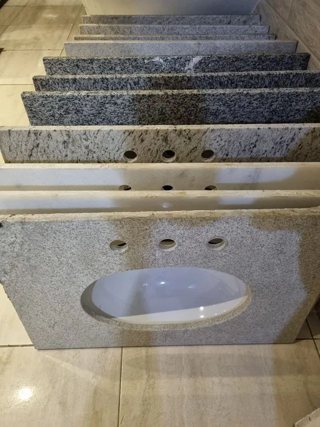 Pias de banheiro deca várias modelos de pedras - Foto 6