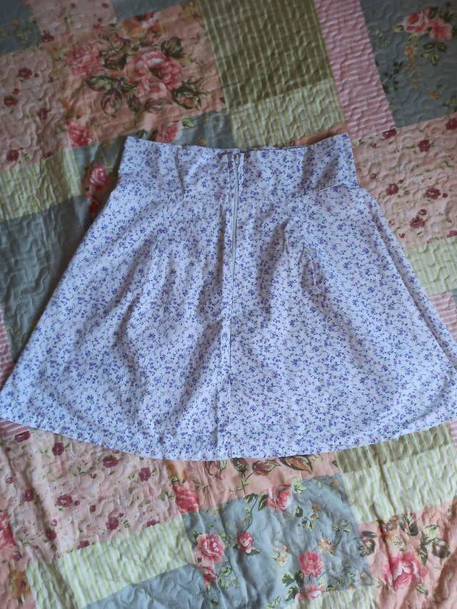 Desapego saia de algodão estampada tamanho P - Foto 2