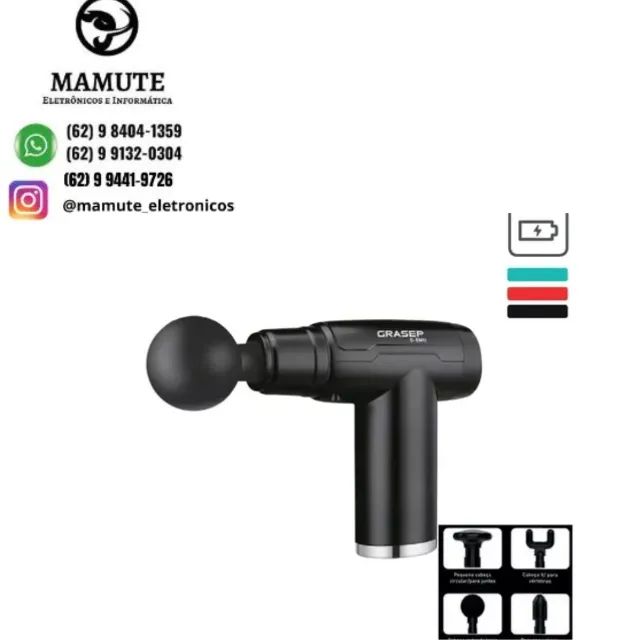 Pistola Massageadora Muscular Recarregável 5v Grasep -d-em11