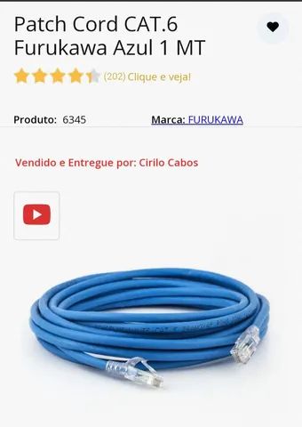 Confecciono cabos de rede cat6 Furukawa sob medida  - Foto 3