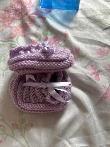 Sapatilha de bebê RN 0 a 6 meses  - Foto 3