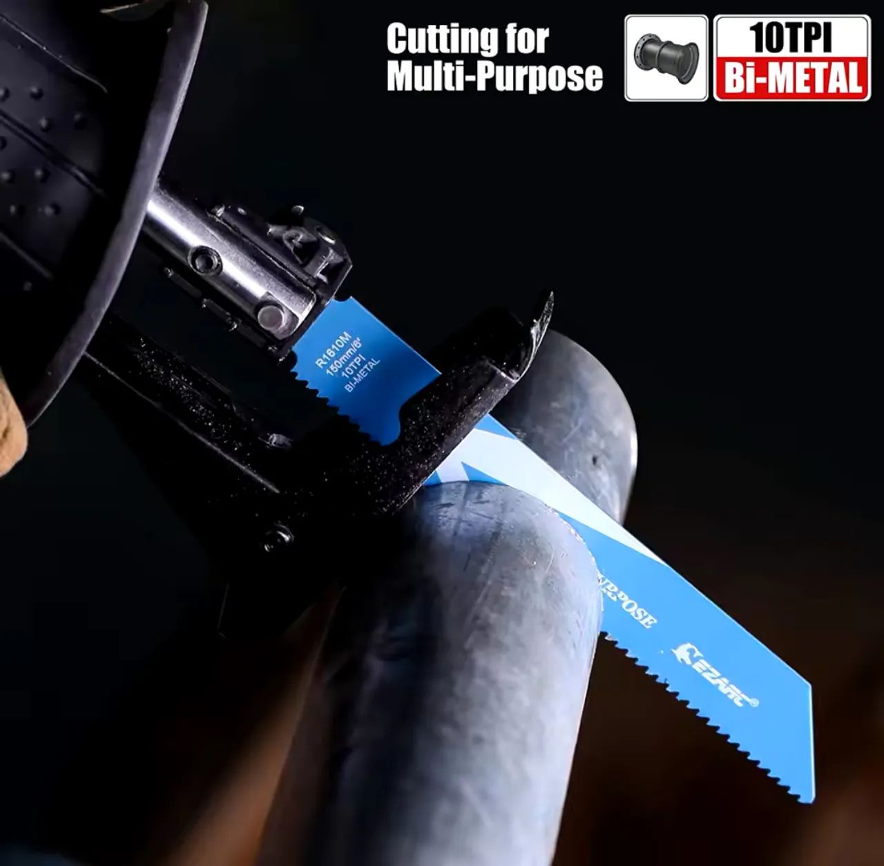 Lâmina de serra para madeira - 150mm/6'' - 6 TPI - Cr-V - Foto 4